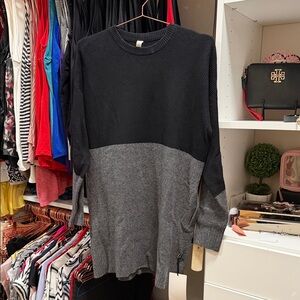 lululemon athletica Black and Gray Long Sleeve Tee